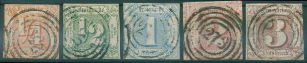 THURN+TAXIS_1859_Nr_13_17_gestempelt_Bild1