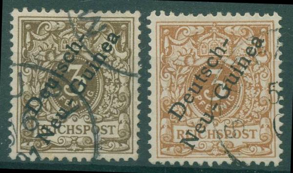 DEUTSCH_NEUGUINEA_1897_Nr_1a+b_gestempelt_Bild1