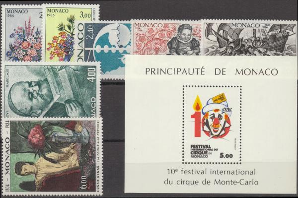 MONAKO_Lot_aus_1984__postfrisch_Bild2