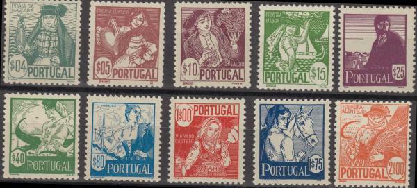 PORTUGAL_1941_Nr_632_641_postfrisch_Bild1