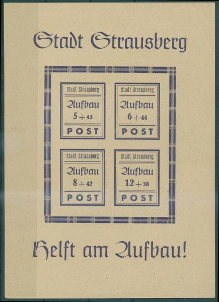 STRAUSBERG_1946_Bl.1_postfrisch_Bild1