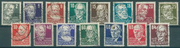 DDR_1952_Nr_327_341_gestempelt_Bild1