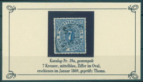 WUeeRTTEMBERG_1869_Nr_39a_gestempelt_Bild1