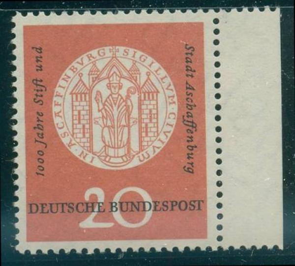 BUND_1957_PLATTENFEHLER_Nr_255_VII_postfrisch_Bild1