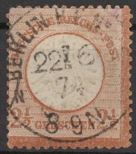 DEUTSCHES_REICH_1872_Nr_21_gestempelt_Bild1