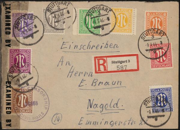 BIZONE_1945_Nr_9_gestempelt_Bild1