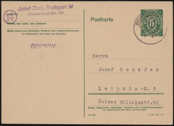 BIZONE_1945_Ganzsache_P901a_gestempelt_Bild1