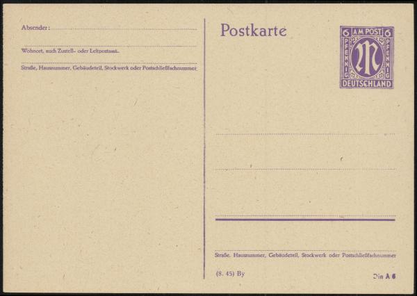 BIZONE_1945_Ganzsache_P903_PF_III_postfrisch_Bild1