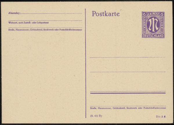 BIZONE_1945_Ganzsache_P903_PF_IV_postfrisch_Bild1