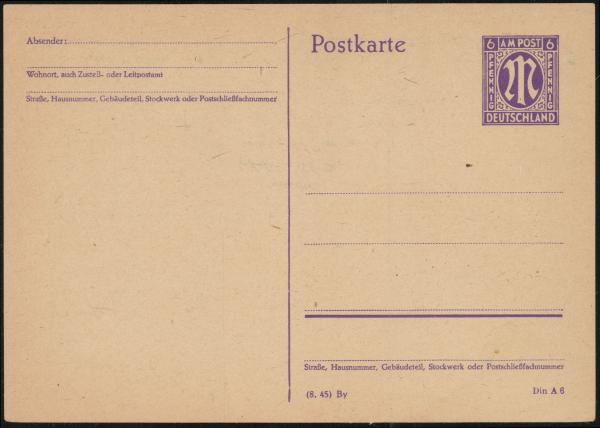 BIZONE_1945_Ganzsache_P903_/02_postfrisch_Bild1