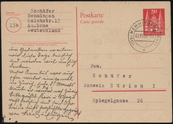 BIZONE_1948_Ganzsache_P3_gestempelt_Bild1