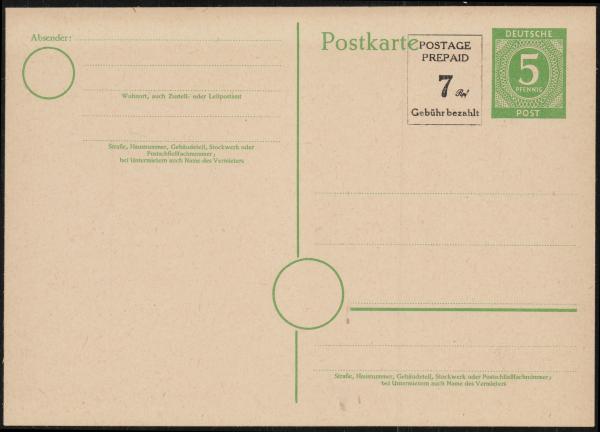 KONTROLLRAT_1948_Ganzsache_P959_postfrisch_Bild1