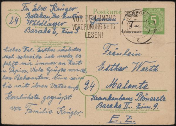 KONTROLLRAT_1948_Ganzsache_P959_gestempelt_Bild1