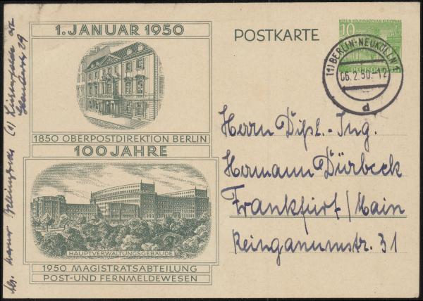 BERLIN_1950_Ganzsache_P11_gestempelt_Bild1