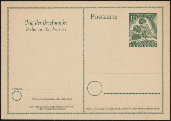 BERLIN_1951_Ganzsache_P27_postfrisch_Bild1