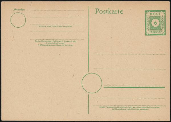 SBZ_1945_Ganzsache_P8_postfrisch_Bild1