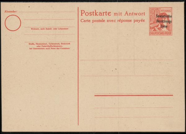 SBZ_1948_Ganzsache_P33_postfrisch_Bild1
