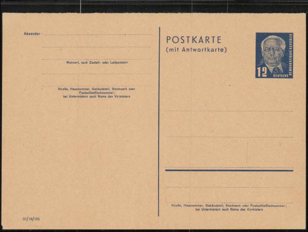 DDR_1951_Ganzsache_P51_/02_postfrisch_Bild1