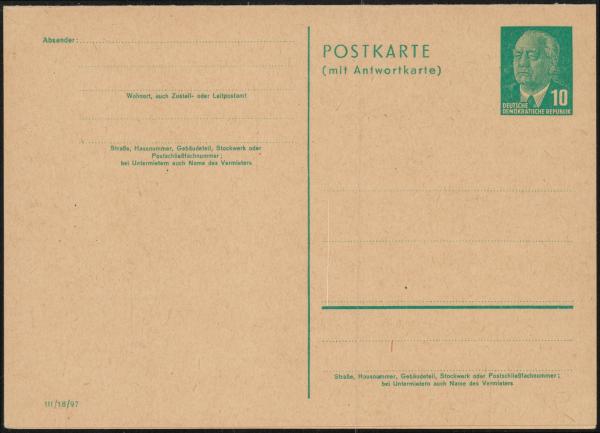 DDR_1954_Ganzsache_P59_postfrisch_Bild1