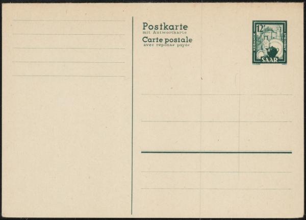 SAARLAND_1948_Ganzsache_P35_postfrisch_Bild1